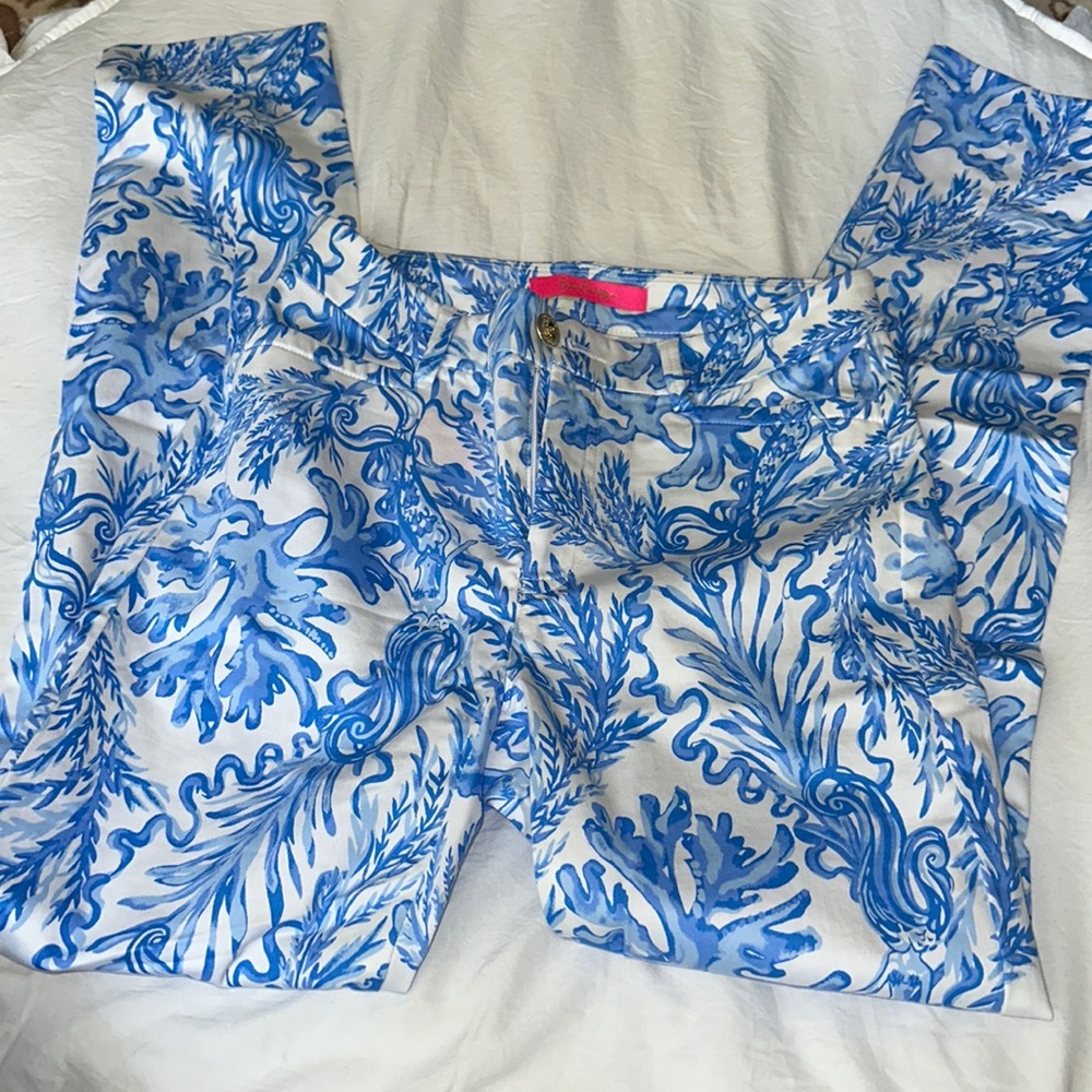 NWT Lily Pulitzer- Kelly High Rise Skinny Pants - Picture 3 of 4